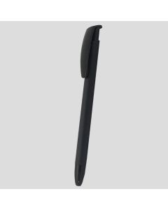Black Curve Clip Plastic Ball Pen