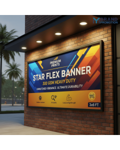 Star Flex Banner (Front-lit) 3×6 Ft