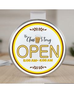 Premium Round LED Double-Sided Light Box Signage